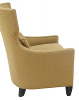 Transitional Upholstered Wing Chair