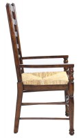 Ladderback Armchair with Rush Seat