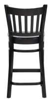 Set of Two Black Painted Counter Stools
