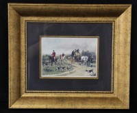 Nicely Framed Hunt Scene Print