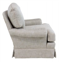 Grey Textured Swivel Chair