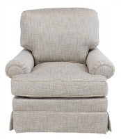 Grey Textured Swivel Chair