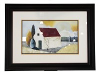 " Country House" Print- Nicely Framed