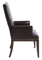 Set Of Four Leather Dining Chairs