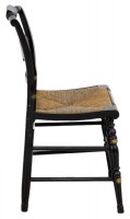 Set of Four Black Eagle Hitchcock Chairs