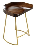 Gold Base Counter Stool