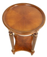 Round Wooden End Table