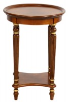 Round Wooden End Table