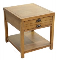 Rustic Wooden End Table