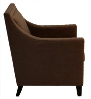 Light Brown Upholstered Arm Chair