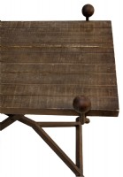 X Base Wooden Table