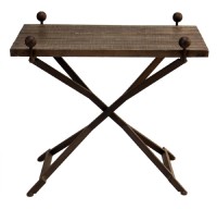 X Base Wooden Table