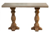 Zinc Top Sofa Table