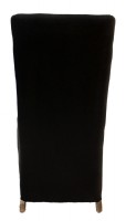 Black Slip Cover Hostess Chair