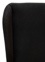 Black Slip Cover Hostess Chair