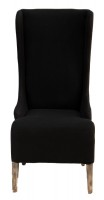 Black Slip Cover Hostess Chair