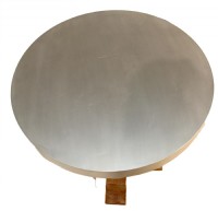 Round Tin Top Side Table