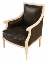 Brown Leather Arm Chair