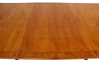 Inlaid Banded Yew Wood Dining Table