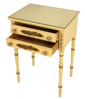 White Riverton Worktable Nightstand