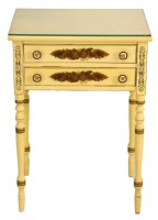 White Riverton Worktable Nightstand