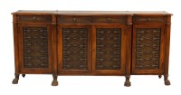 Leather Top Desk Credenza