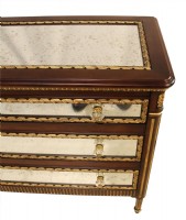 Mirrored Ornate Wooden Chest