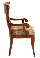Curved Back Wooden Desk Chair