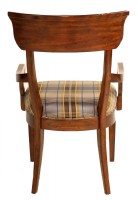 Curved Back Wooden Desk Chair
