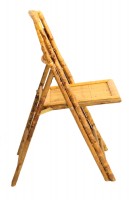 Bamboo & Rattan Folding Chair Set