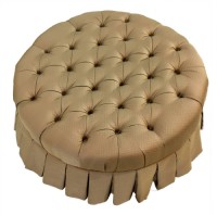 Round Tufted Ottoman