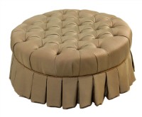 Round Tufted Ottoman