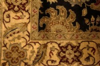 Black & Gold Persian Style Area Rug