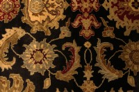 Black & Gold Persian Style Area Rug