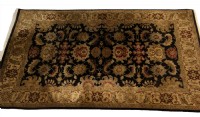Black & Gold Persian Style Area Rug