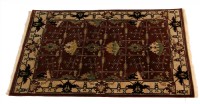 Taupe & Dusty Rose Persian Style Area Rug