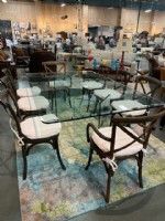 Custom Made Glass Dining Table