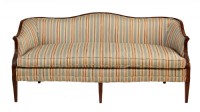 Mid Century Curved Back Three Seat Sofa
