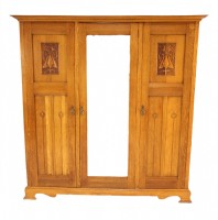 Quartersawn Oak Three Piece Armoire