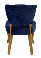 Blue Velvet Tufted Chair