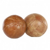 Vintage Leather Medicine Ball