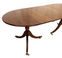 Antique Mahognay Oval Pedestal DIning Table