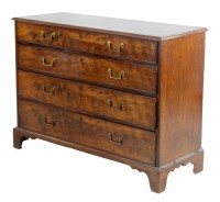Antique Flame Mahogany Chest of Drawers