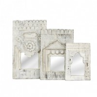 Set/3 Bleached Niche Mirrors