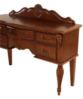 Medium Cherry Colored Wooden Sideboard