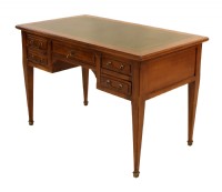Green Leather Top Desk
