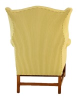 Upholstered Wing Chair & Ottoman