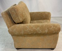 Rolled Arm Down Cushioned Armchair