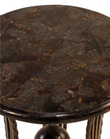Metal Base Table with Moonlight Pearl Top
