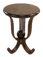 Metal Base Table with Moonlight Pearl Top